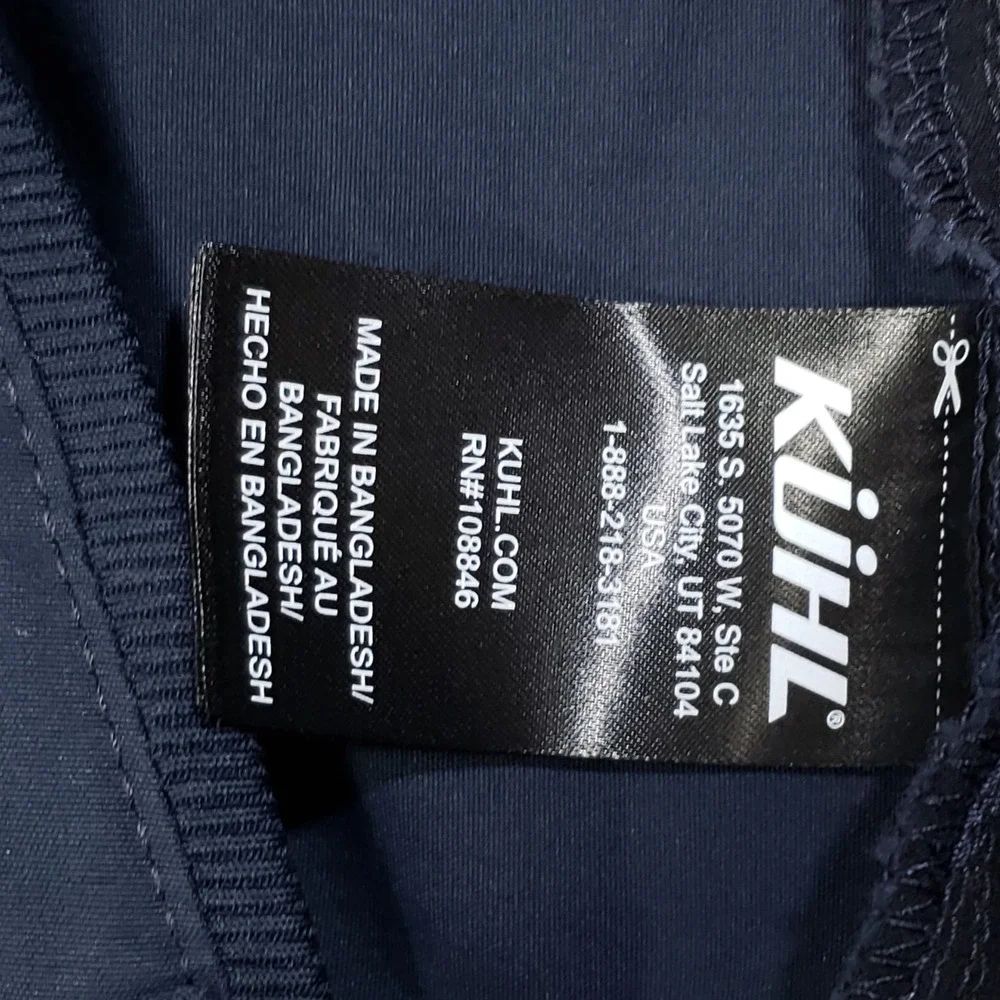 KUHL Renegade Recon Pants Mens 42x30 Blue Duralux Stretch Hiking Travel 2439